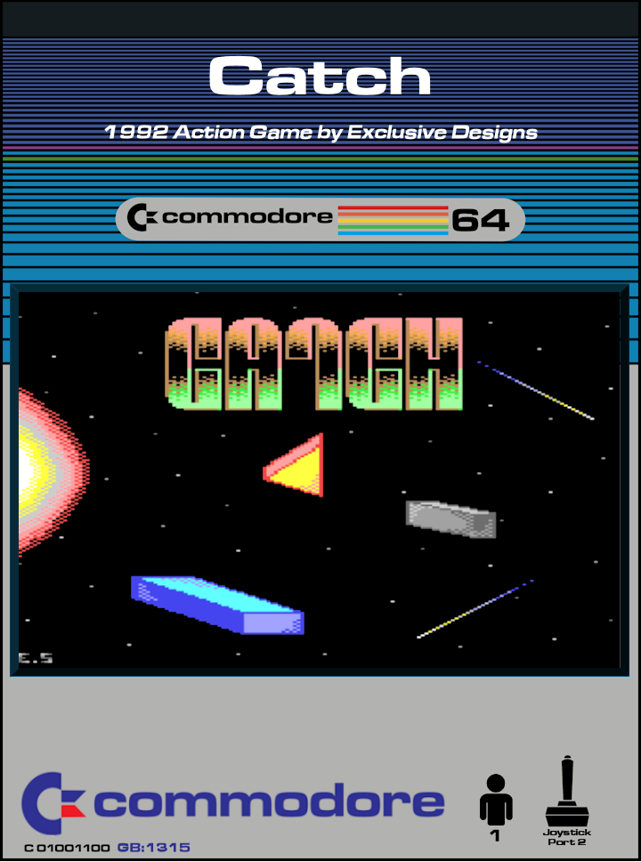 Catch a Thief & Souls Of Darkon box art for Commodore 64